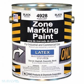 RAE Traffic Zone Marking Paint 1 gal Black, 3EHJ3
