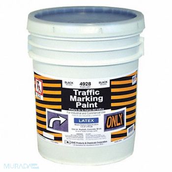 RAE Traffic Zone Marking Paint 5 gal Black, 3EHJ4