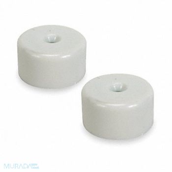 GRAINGER APPROVED Mag Door Holder Nylon White Wall/Floor, 3EHW7