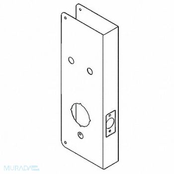 GRAINGER APPROVED Door Reinforcer Backset 2 3/4 In, 3EJD1