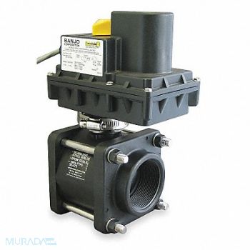 BANJO Electronic Ball Valve Polyprop 2 In., 3ELX7