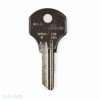 KABA ILCO Key Blank Brass CCL Pins 6 PK10, 3EMP6