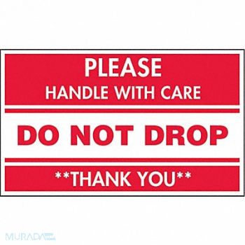 TAPECASE Instructional Label Care PK50, 16U965