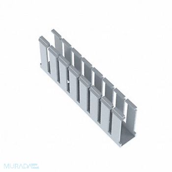 PANDUIT Wire Duct Wide Slot Gray 1.26 W x 3 D, 3EXW1