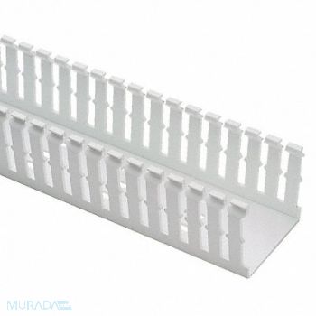 PANDUIT Wire Duct Narrow Slot White 4.25 W x 5 D, 3EYC2