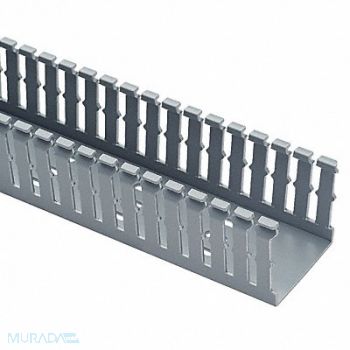 PANDUIT Wire Duct Narrow Slot Gray 1.26 W x 1 D, 3EYC8