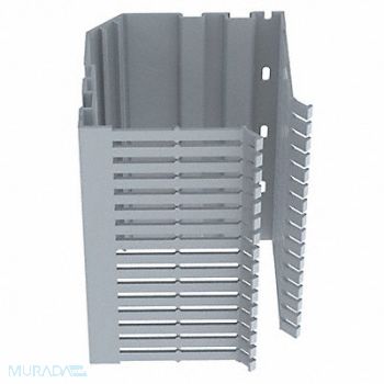 PANDUIT Wire Duct Corner Duct Gray 5.33W x 4D, 3EYF3