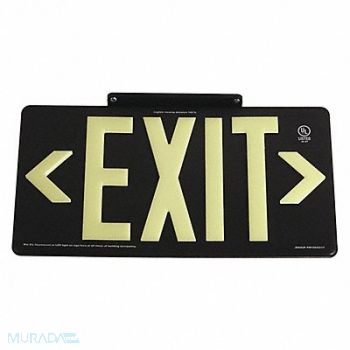 GRAINGER APPROVED D6993 Exit Sign 8 5/8 in x 15 7/8 in Plastic, 3EYL6
