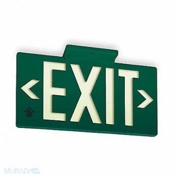 GRAINGER APPROVED D6991 Exit Sign 8 3/4 in x 15 3/8 in Plastic, 3EYL8