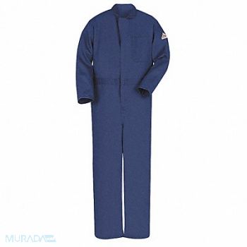 BULWARK D1685 FR Contractor Coverall Navy L HRC2, 3EZV1