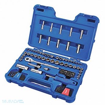 WESTWARD Socket Wrench Set 1/4 3/8 Dr 102 pc, 3FE99