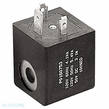 PARKER Solenoid Kit 30MM 3 Pin 120 VAC B Series, 3FEF7