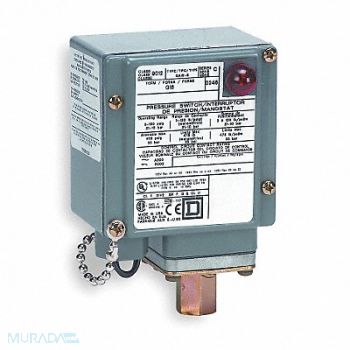 SQUARE D Pressure Swtch SPDT Diaphrgm 1/4-18 FNPT, 3FKA1