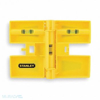 STANLEY Magnetic Post Level 6 1/8 In 3 Vials, 3FPZ9
