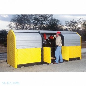 ULTRATECH Rolltop Drum Spll Cntnmnt 12 Drums, 9DY55