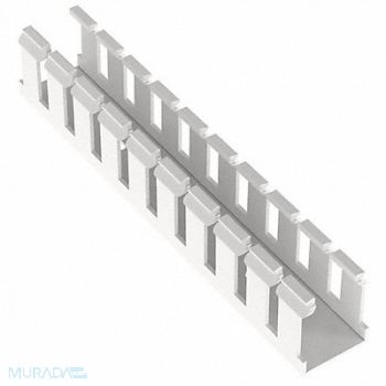 PANDUIT Wire Duct Wide Slot White 1.26 W x 1.5 D, 3FVK1