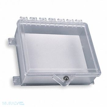 SAFETY TECHNOLOGY INTERNATIONAL Enclosure w/Lock Polycarbonate Surface, 3FVP9
