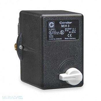 CONDOR USA INC Pressure Switch 3PST Diaphragm 3/8 FNPT, 3FWJ9