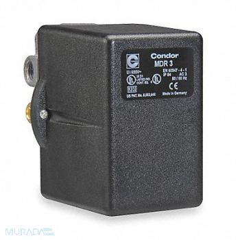 CONDOR USA INC Pressure Swtch 3PST 215/250 psi Diaphrgm, 3FWK2