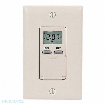INTERMATIC Digital Timer 7-Day SPST 120V Ivory, 3FWY9