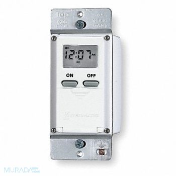 INTERMATIC Digital Timer 7-Day SPST 120 V White, 3FWZ1