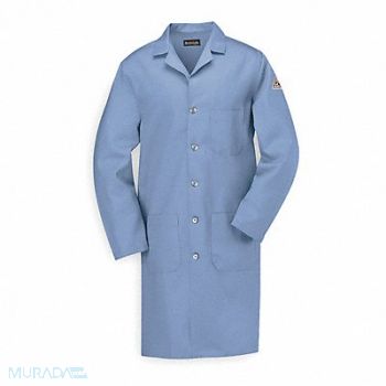 VF IMAGEWEAR D1306 Flame-Resistant Lab Coat Light Blue L, 3FXY5