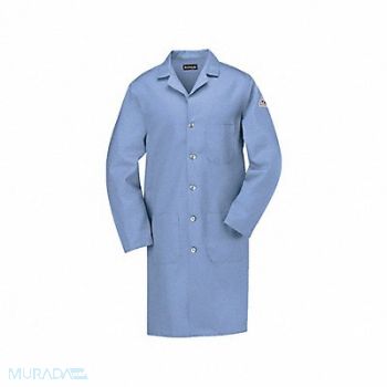VF IMAGEWEAR D1306 Flame-Resistant Lab Coat Light Blue 2XL, 3FXY7