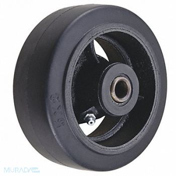 GRAINGER APPROVED RBBR Tread on Iron Core Wheel 5, 3G267