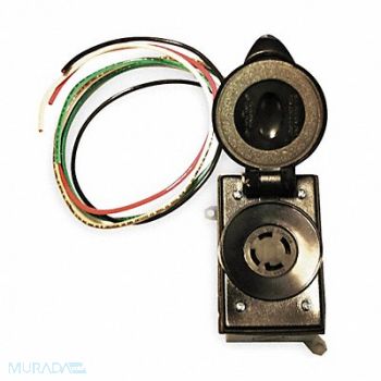 SOUTHWIRE Prewired Receptacle 30A 125/250VAC 4Wire, 3GUK5