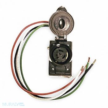 SOUTHWIRE Prewired Receptacle 125/250V Bare Wire, 3GUK6