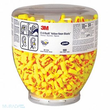 3M Ear Plug Dispensing System Yellow 33dB, 65RJ89