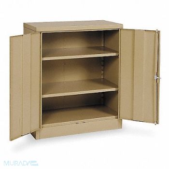 GRAINGER APPROVED Storage Cabinet 42 x36 x18 Tan 2Shlv, 1UFD2