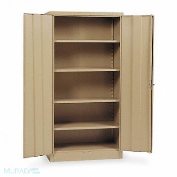 GRAINGER APPROVED Storage Cabinet 72 x36 x18 Tan 4Shlv, 1UFD6