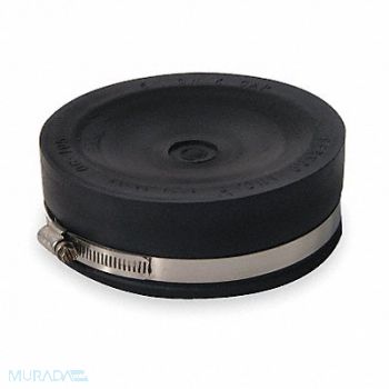 GRAINGER APPROVED Round End Cap PVC 5 in For Pipe Size, 3HDA9