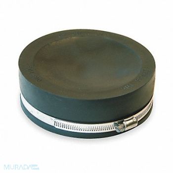 GRAINGER APPROVED Round End Cap PVC 6 in For Pipe Size, 3HDC1