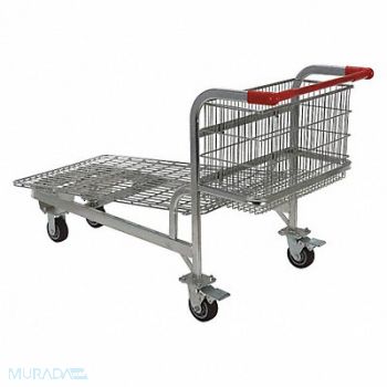 GRAINGER APPROVED Wire-Sided Platform Truck 59-1/4 in L, 3HGF8
