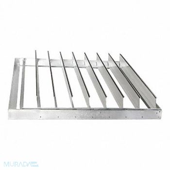 DAYTON Backdraft Damper Horizontal 62 Sq, 6WRK9