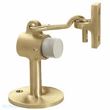 ROCKWOOD Hook-Style Door Holder 2-1/2In Pol Brass, 3HHT8