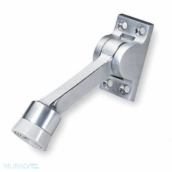 ROCKWOOD Lever Door Holder Satin Chrme Cast Brass, 3HHU2