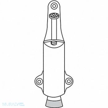 ROCKWOOD Plunger Door Holder Stn Brnze Cast Brass, 3HHV4