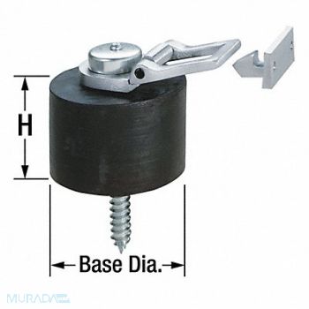 ROCKWOOD Rubber Bumper Door Stop Floor Mount, 3HHY8