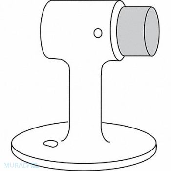 ROCKWOOD Rigid Door Stop Floor Mount, 3HHZ4