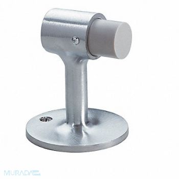 ROCKWOOD Rigid Door Stop Floor Mount Satin Chrome, 3HHZ3