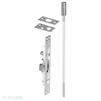 ROCKWOOD Lever Extension Flush Bolt Satin Chrome, 3HJC6