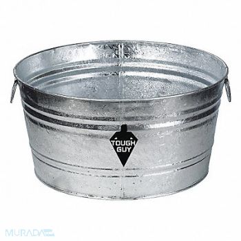 GRAINGER APPROVED Utility Tub 9 gal Silver, 3HNF8
