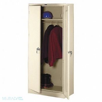 TENNSCO Wardrobe Cab 78 H 36 W Champagne/Putty, 3HNG9