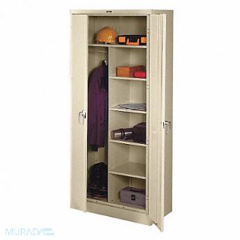 TENNSCO Combo Wardrobe Cab 78 H 36 W Champ/Putty, 3HNK6