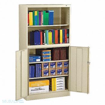 TENNSCO Bookcase Storage Cabinet Putty, 3HNP5