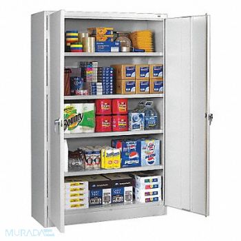 TENNSCO Shelving Cabinet 78 H 48 W Light Gray, 3HNP6