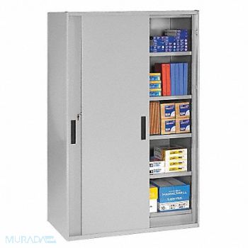 TENNSCO Shelving Cabinet 78 H 48 W Light Gray, 3HNR5